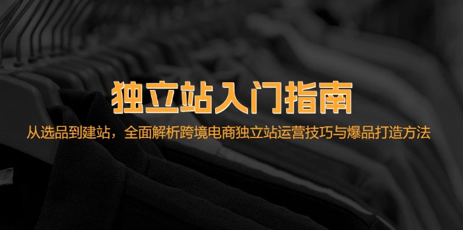 （12882期）独立站入门指南：从选品到建站，全面解析跨境电商独立站运营技巧与爆品…-众创网