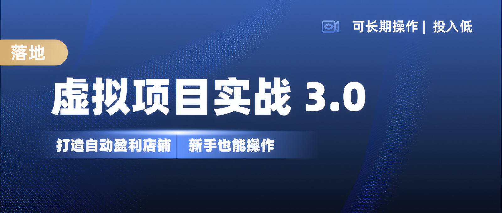 虚拟项目实操落地 3.0,新手轻松上手，单品月入1W+-众创网