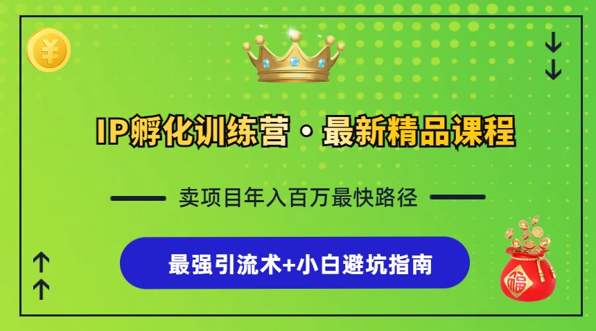 （13055期）IP孵化训练营，知识付费全流程+最强引流术+小白避坑指南-众创网