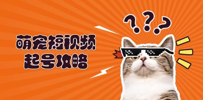 萌宠短视频起号攻略：定位搭建推流全解析，助力新手轻松打造爆款-众创网