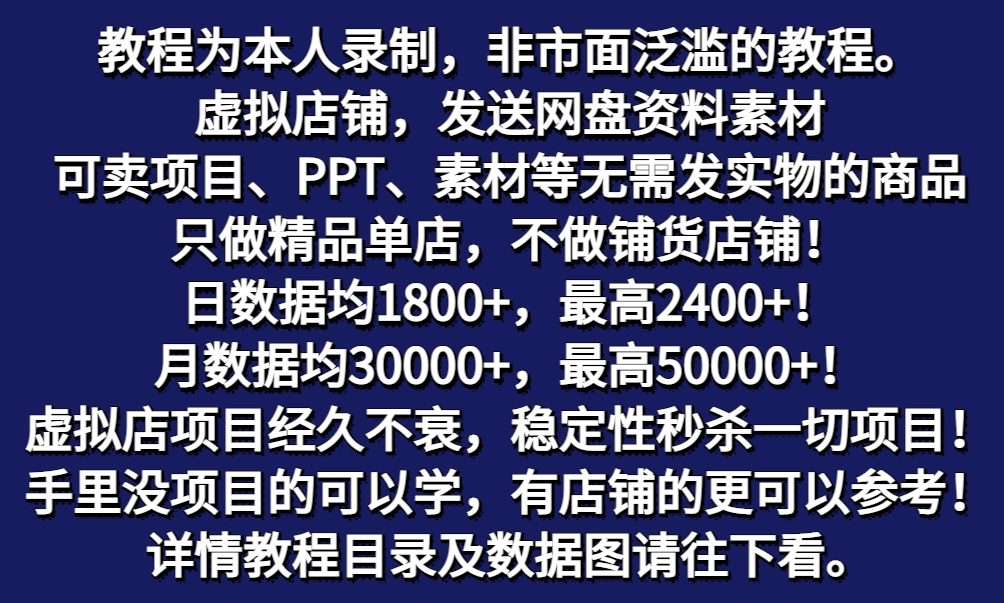 图片[1]-拼多多虚拟店铺项目，电脑挂机自动发货，单店日利润300+