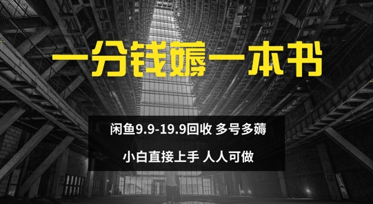 一分钱薅一本书 闲鱼9.9-19.9回收 多号多薅 小白直接上手-众创网