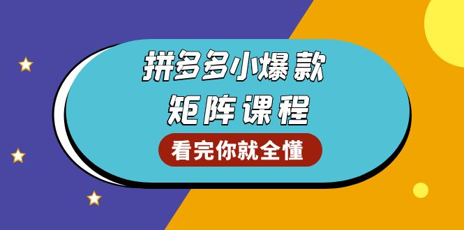 （13699期）拼多多爆款矩阵课程：教你测出店铺爆款，优化销量，提升GMV，打造爆款群-众创网