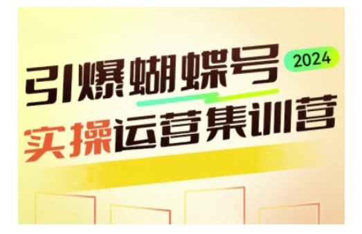 引爆蝴蝶号实操运营，助力你深度掌握蝴蝶号运营，实现高效实操，开启流量变现之路-众创网