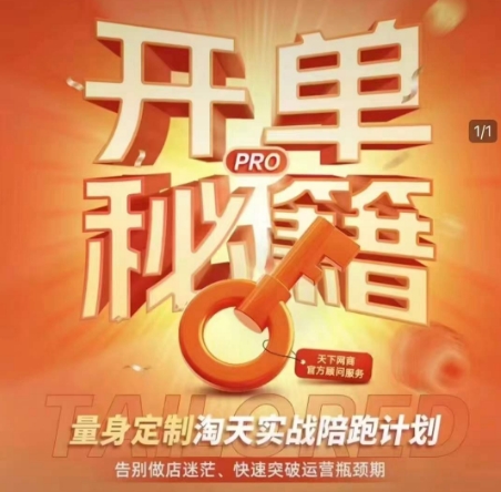 淘宝开单秘籍PRO，量身定制淘天实战陪跑计划，告别做店迷茫、快速突破运营瓶颈期-众创网